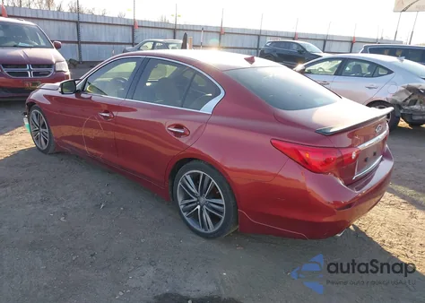 2014 Infiniti Q50 Premium z USA, uszkodzony, nr VIN JN1BV7AP5EM681967